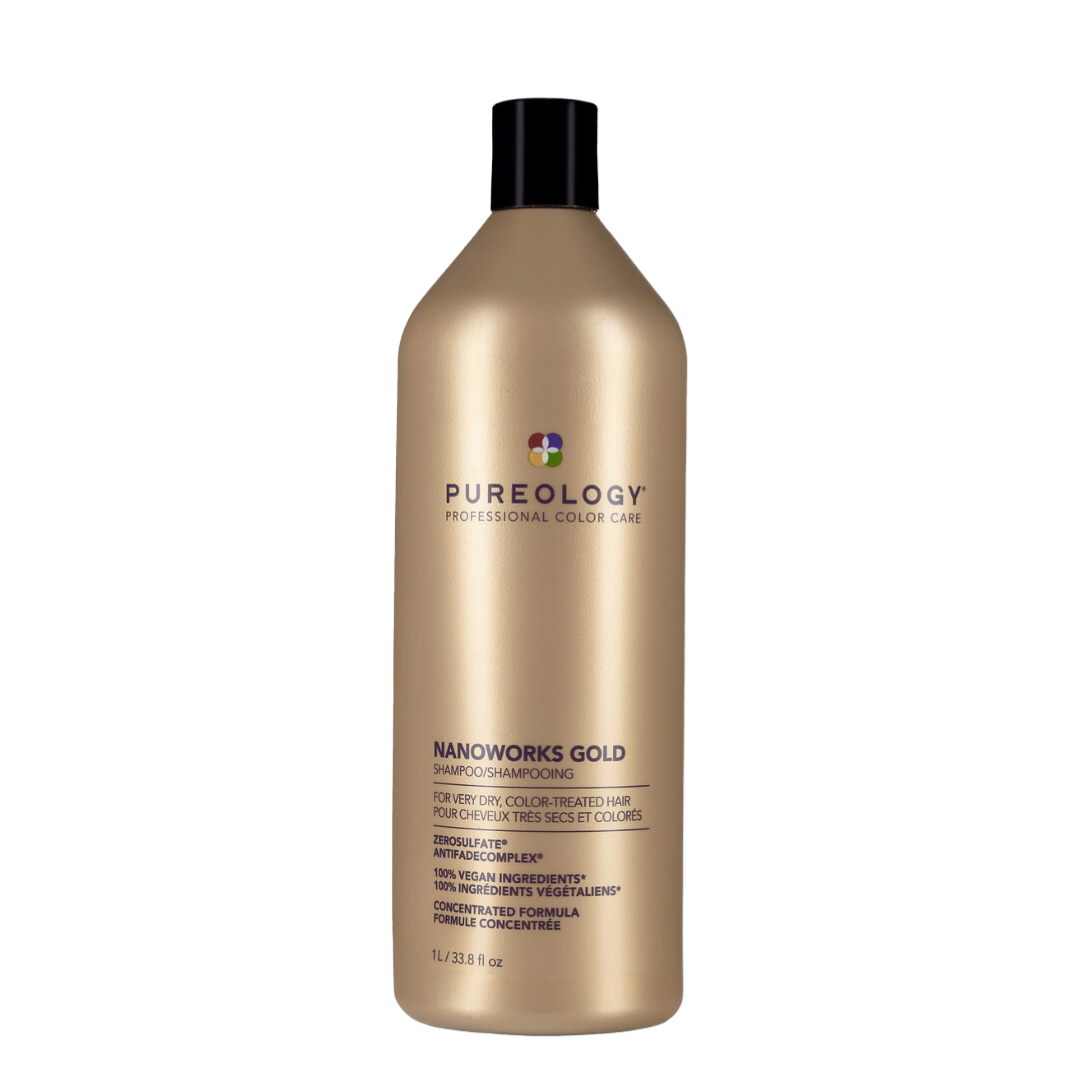 Pureology Nanoworks Gold Shampoo & Conditioner 1 Litre Duo Haircare Works