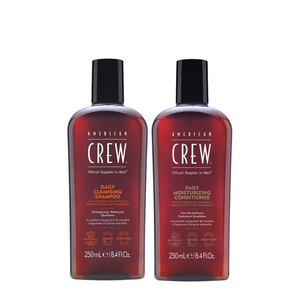 American Crew Daily Cleansing Shampoo & Daily Moisturizing Conditioner 250ml Duo