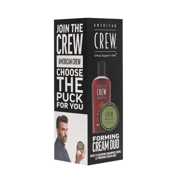 American Crew Forming Cream 85g & Daily Cleansing Shampoo 250ml Duo