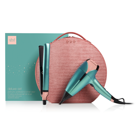 ghd Platinum+ & Helios Deluxe Gift Set - Alluring Jade Limited Edition