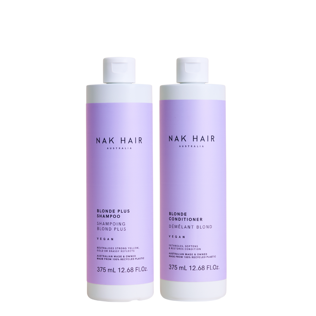 Nak Hair Blonde Plus Shampoo & Conditioner 375ml Duo