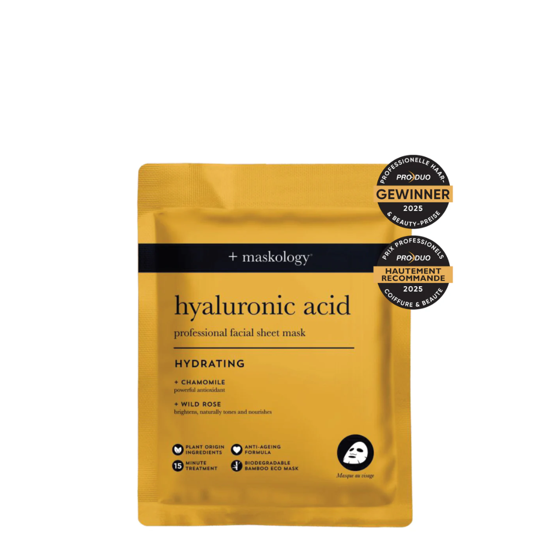 Maskology Hyaluronic Acid Professional Facial Sheet Mask - 1 x Single Sachet