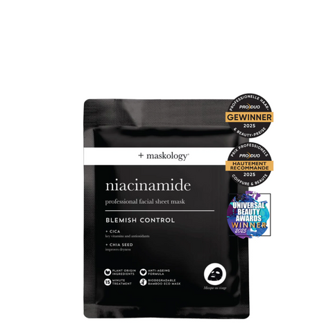 Maskology Niacinamide Professional Facial Sheet Mask - 1 x Single Sachet