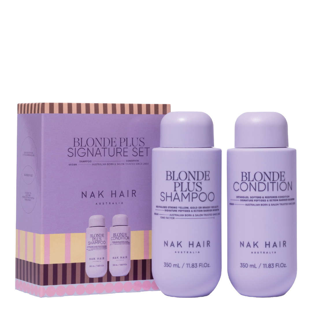 Nak Hair Signature Blonde Plus Shampoo & Condition 350ml Duo