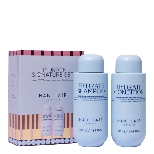 Nak Hair Signature Hydrate Shampoo & Condition 350ml Duo