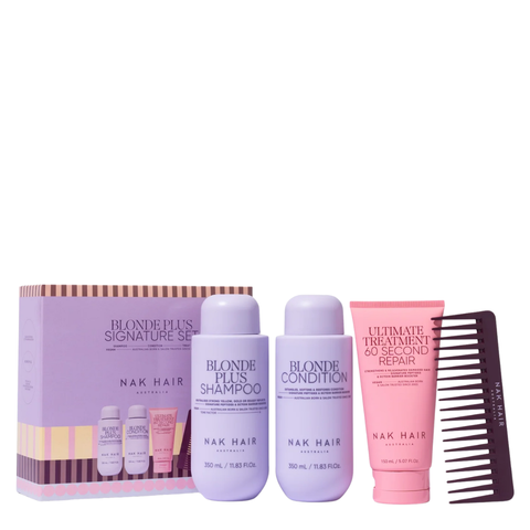 Nak Hair Signature Blonde Plus Trio Gift Pack