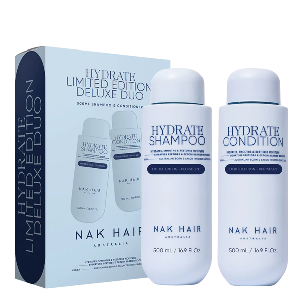 Nak Hair Signature Hydrate Shampoo & Condition 500ml Duo