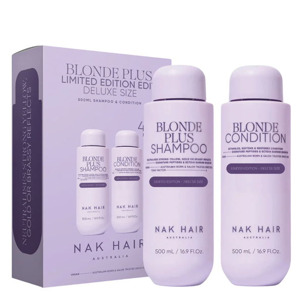 Nak Hair Signature Blonde Plus Shampoo & Condition 500ml Duo