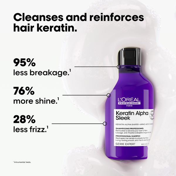 L'Oréal Serie Expert Keratin Alpha Sleek Shampoo 250ml