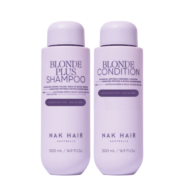 Nak Hair Signature Blonde Plus Shampoo & Condition 500ml Duo