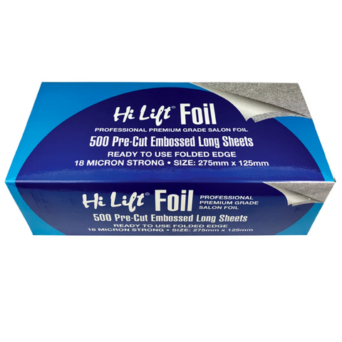Hi Lift Foil 500 Pre Cut Folded Sheets Long Size 18 Micron Silver
