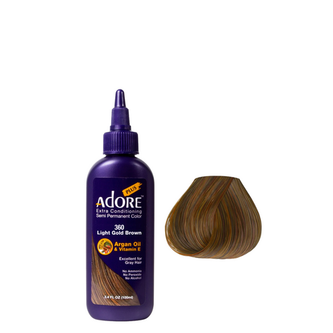 Adore Plus Semi Permanent Hair Color - 360 Light Gold Brown