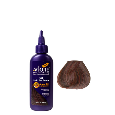 Adore Plus Semi Permanent Hair Color - 364 Light Red Brown