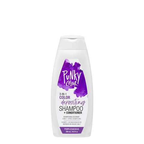 Punky Colour 3-In-1 Color Depositing Shampoo + Conditioner 250ml - Purpledacious