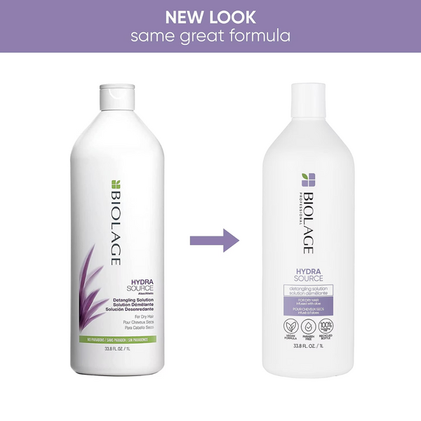 Biolage HydraSource Shampoo & Detangling Solution 1 Litre Duo