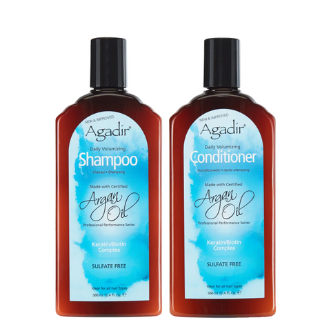 Agadir Argan Oil Daily Volumizing Shampoo & Conditioner 366ml Duo