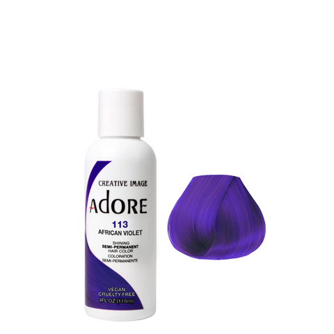 Adore Semi Permanent Hair Color - 113 African Violet