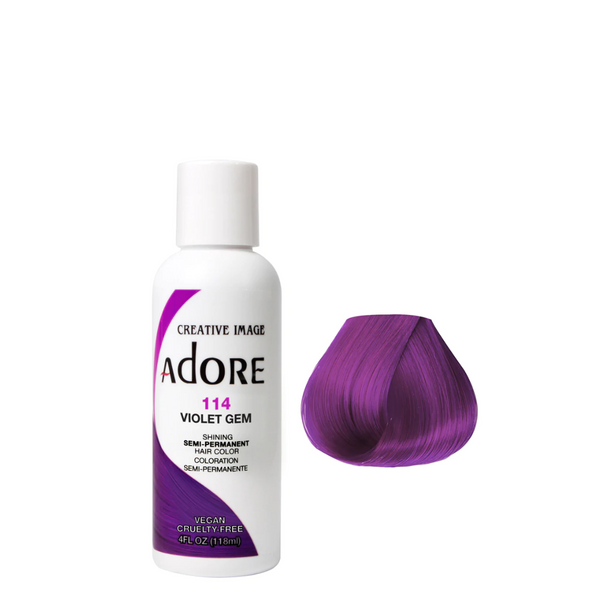 Adore Semi Permanent Hair Color - 114 Violet Gem