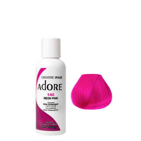 Adore Semi Permanent Hair Color - 140 Neon Pink