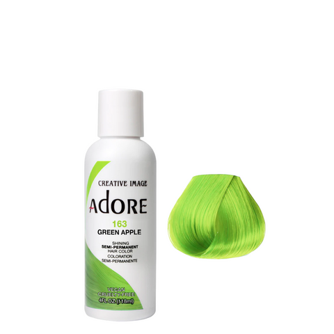 Adore Semi Permanent Hair Color - 163 Green Apple