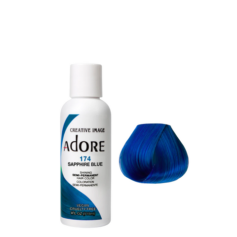 Adore Semi Permanent Hair Color - 174 Sapphire Blue