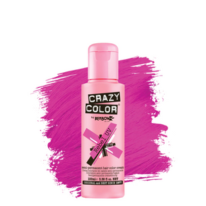 Crazy Color Semi-Permanent Hair Color Cream - 78 Rebel UV Pink