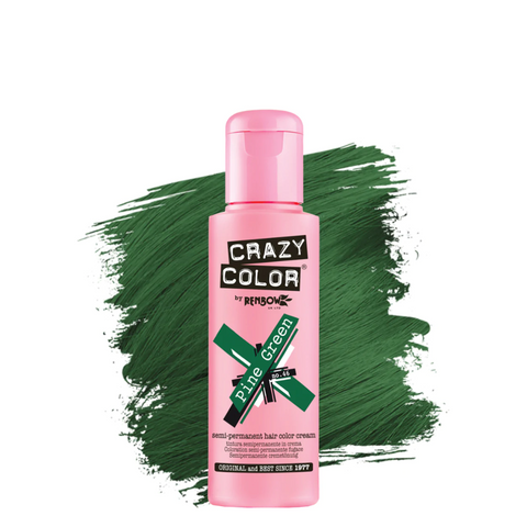Crazy Color Semi-Permanent Hair Color Cream - 46 Pine Green