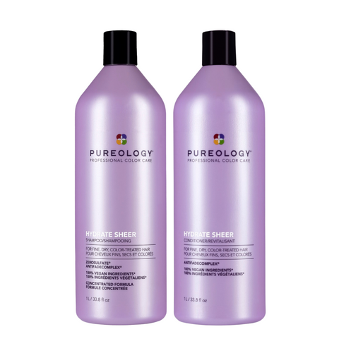 Pureology Hydrate Sheer Shampoo & Conditioner 1 Litre Duo
