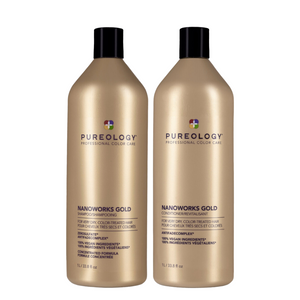 Pureology Nanoworks Gold Shampoo & Conditioner 1 Litre Duo